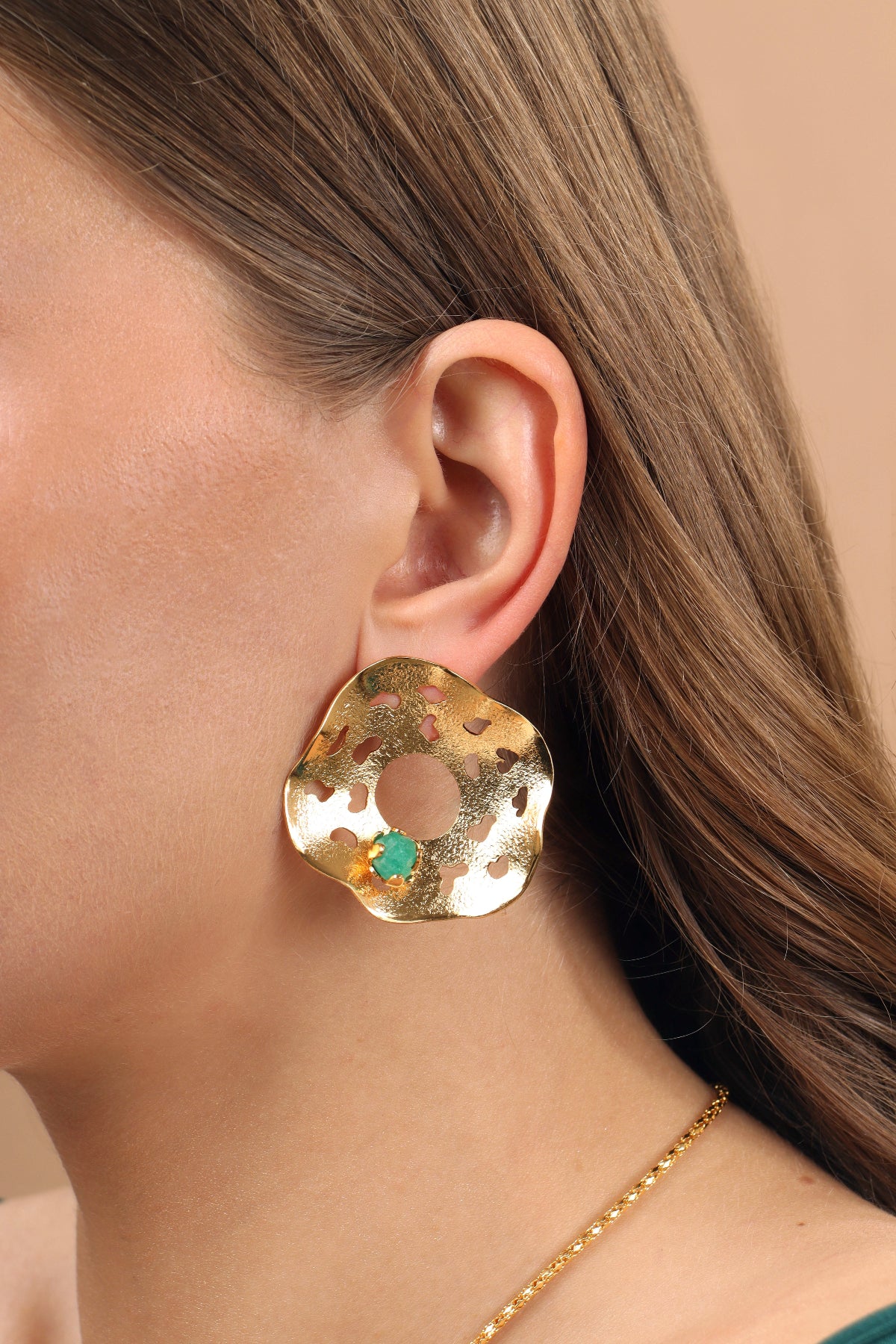 Aretes Arrecife Dorados