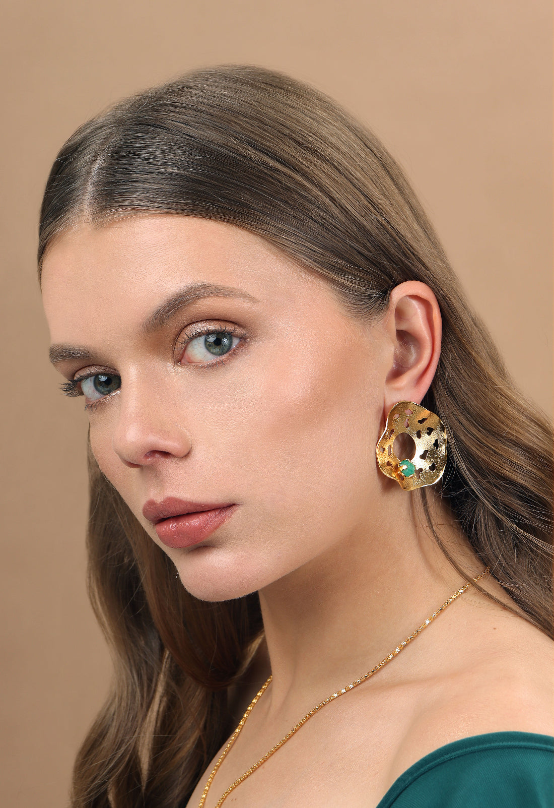 Aretes Arrecife Dorados