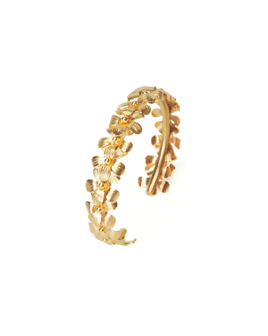 Pulsera Margaritas en Plata 950 Enchape en Oro