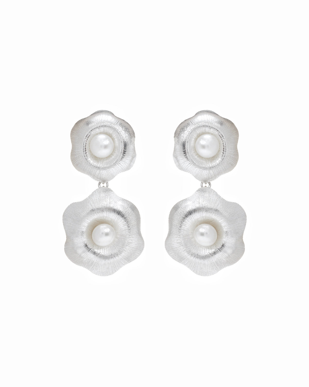 Aretes Loto en Plata 950