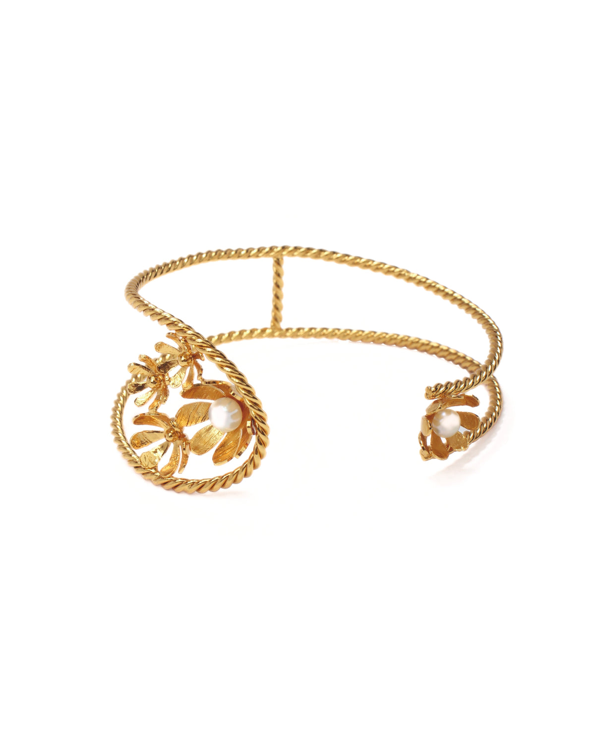 Pulsera  Lirio de Agua Dorado