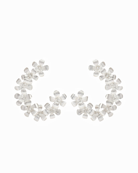 Aretes Margarita en Plata
