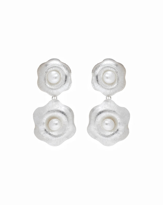 Aretes Loto en Plata 950