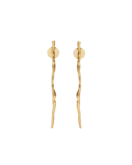 Aretes Bambú Oro